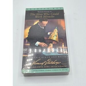 The Man Who Could Work Miracles VHS Roland‎ Young Classic Movie HBO Video